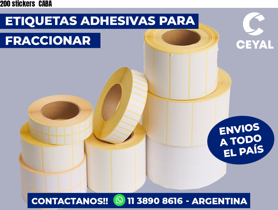 200 stickers CABA