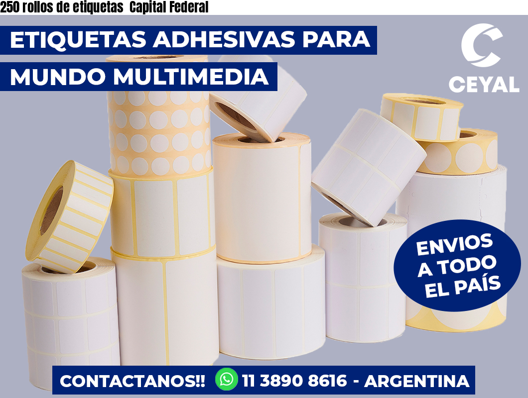 250 rollos de etiquetas  Capital Federal