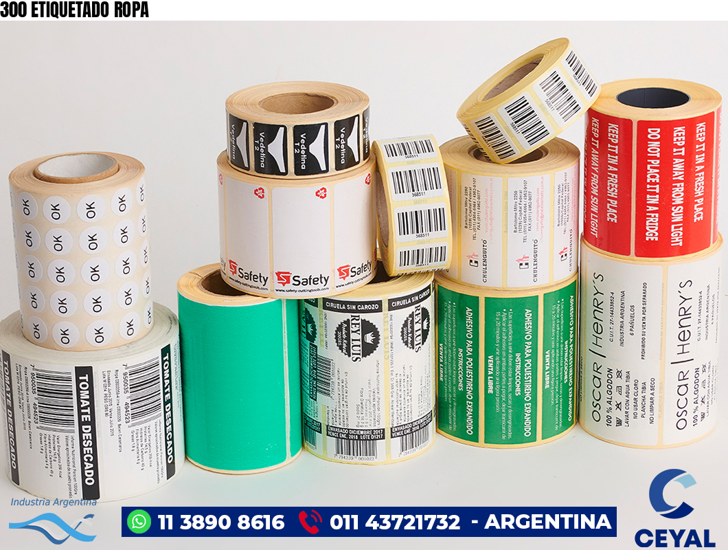 300 ETIQUETADO ROPA