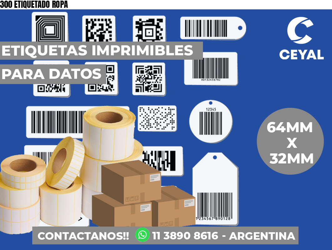 300 ETIQUETADO ROPA