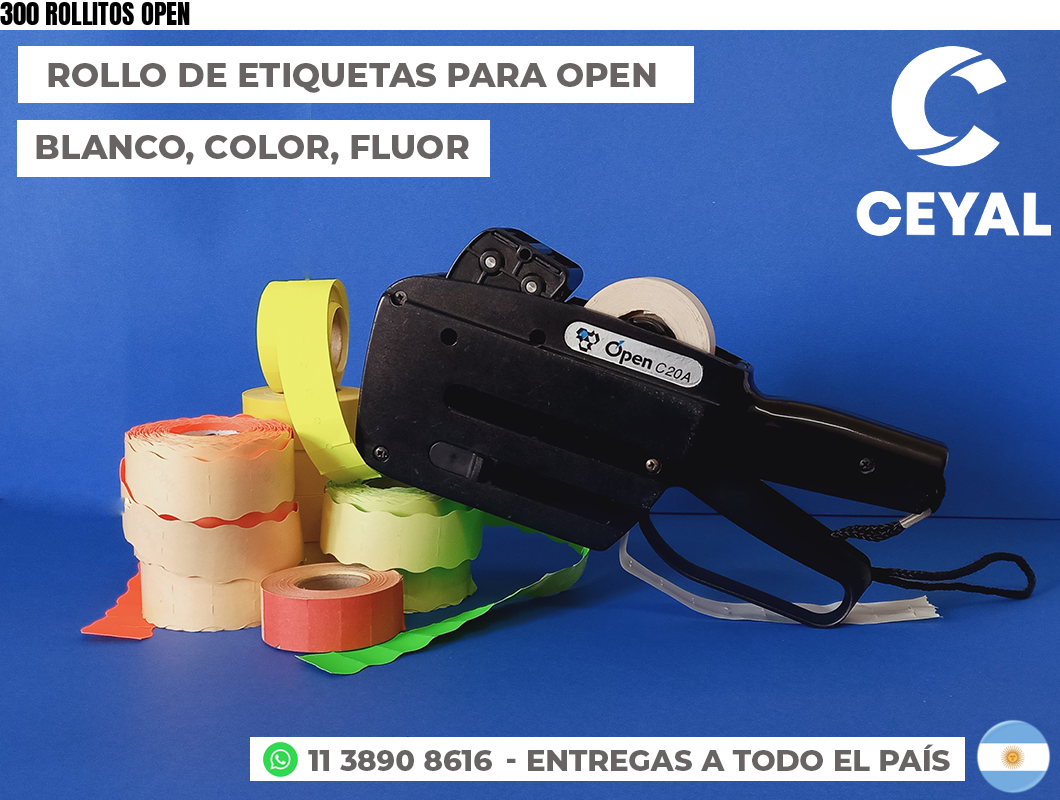 300 ROLLITOS OPEN