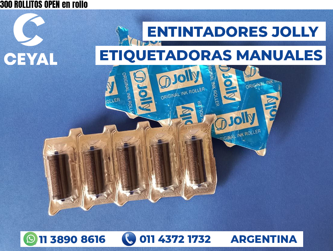 300 ROLLITOS OPEN en rollo