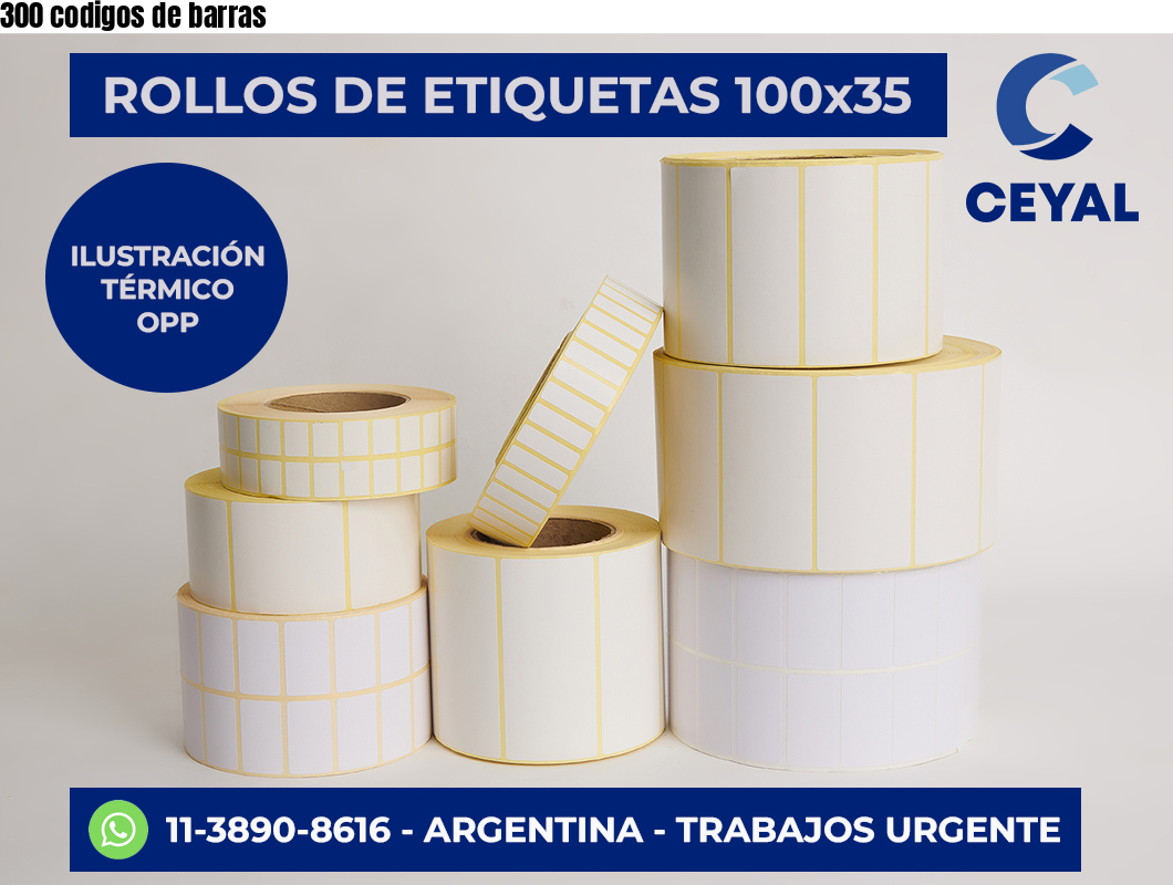 300 codigos de barras