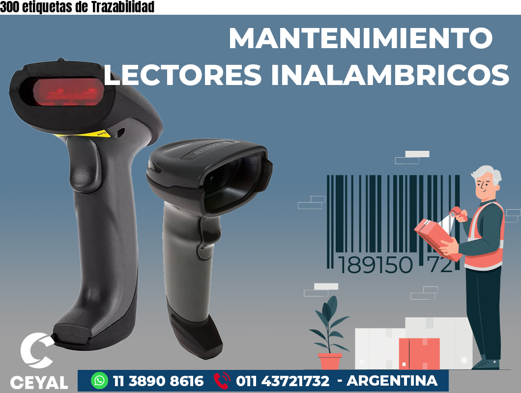 300 etiquetas de Trazabilidad