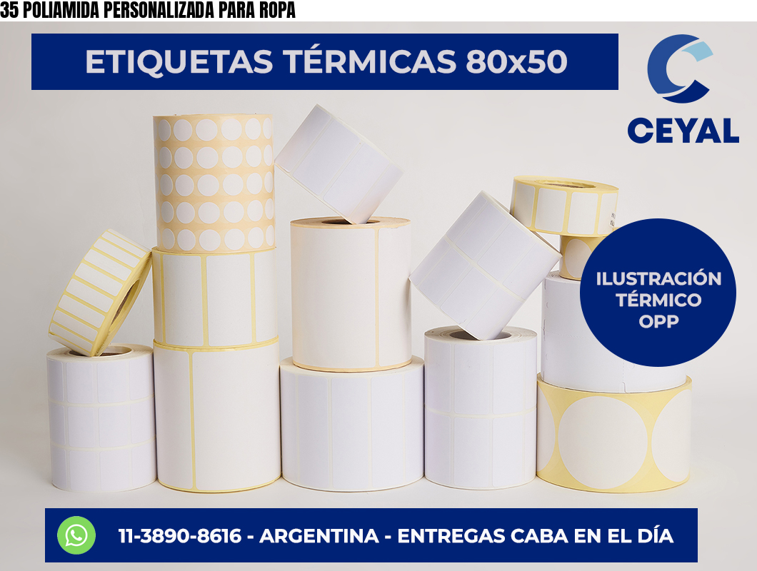 35 POLIAMIDA PERSONALIZADA PARA ROPA