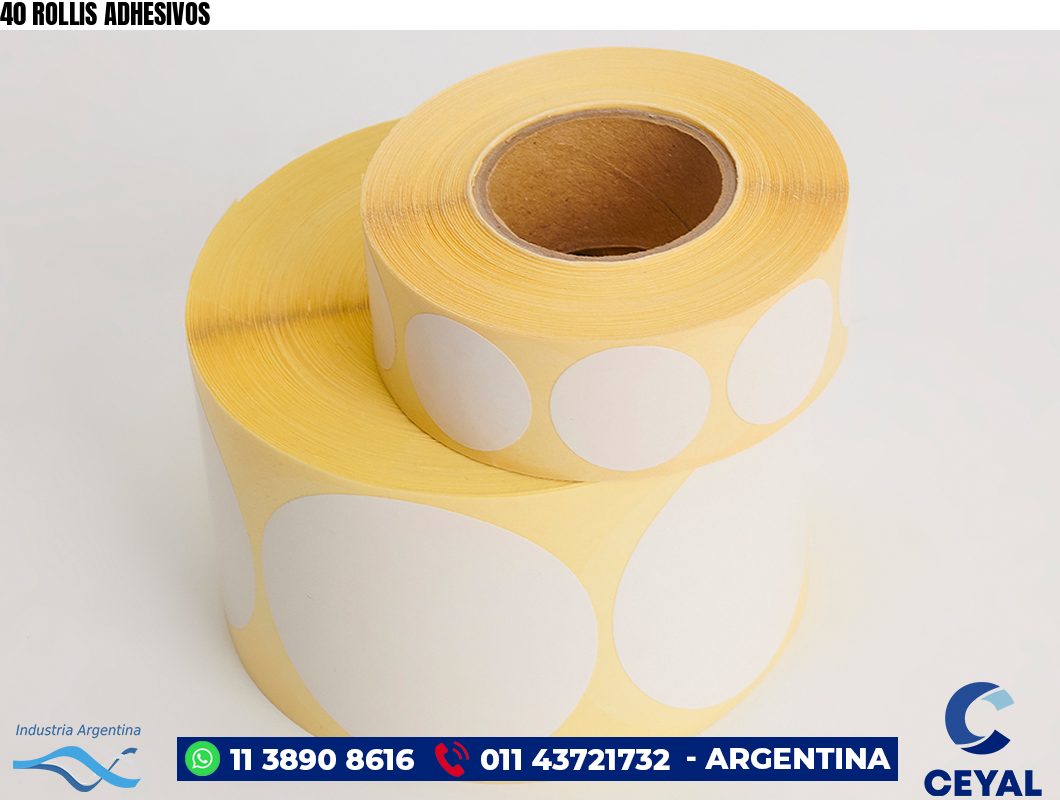 40 ROLLIS ADHESIVOS