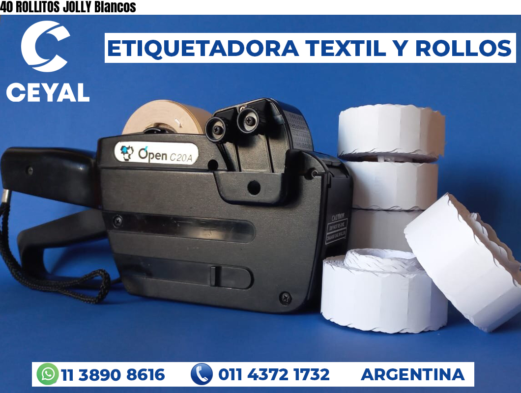 40 ROLLITOS JOLLY Blancos