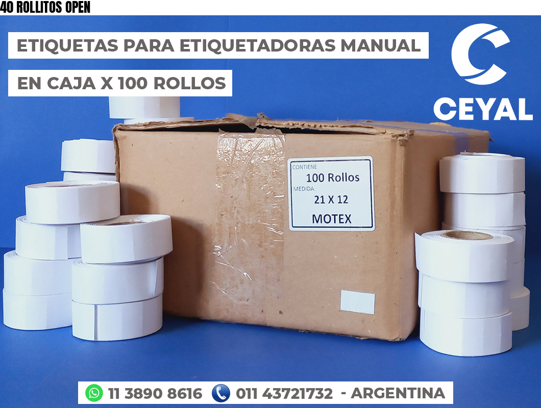 40 ROLLITOS OPEN