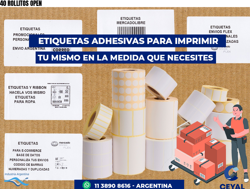 40 ROLLITOS OPEN