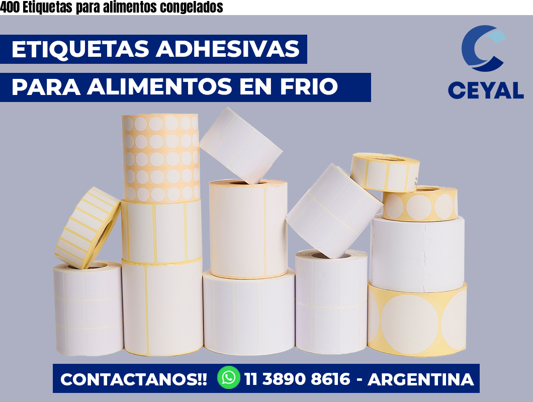 400 Etiquetas para alimentos congelados