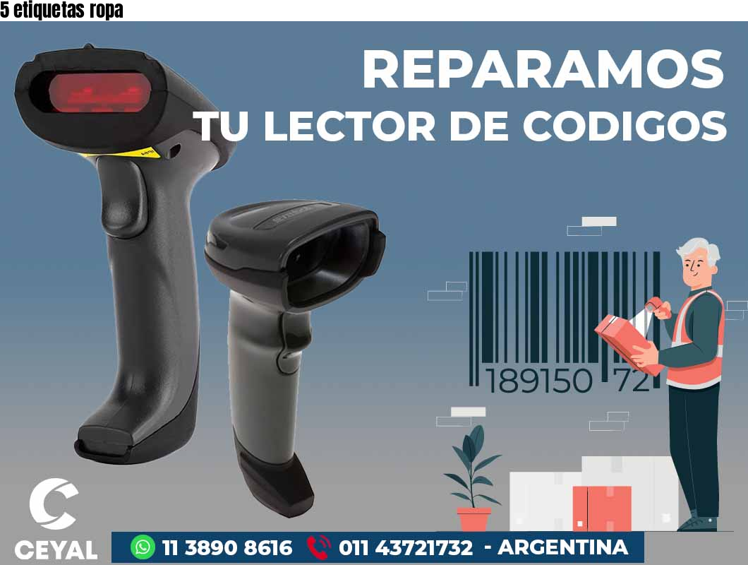 5 etiquetas ropa