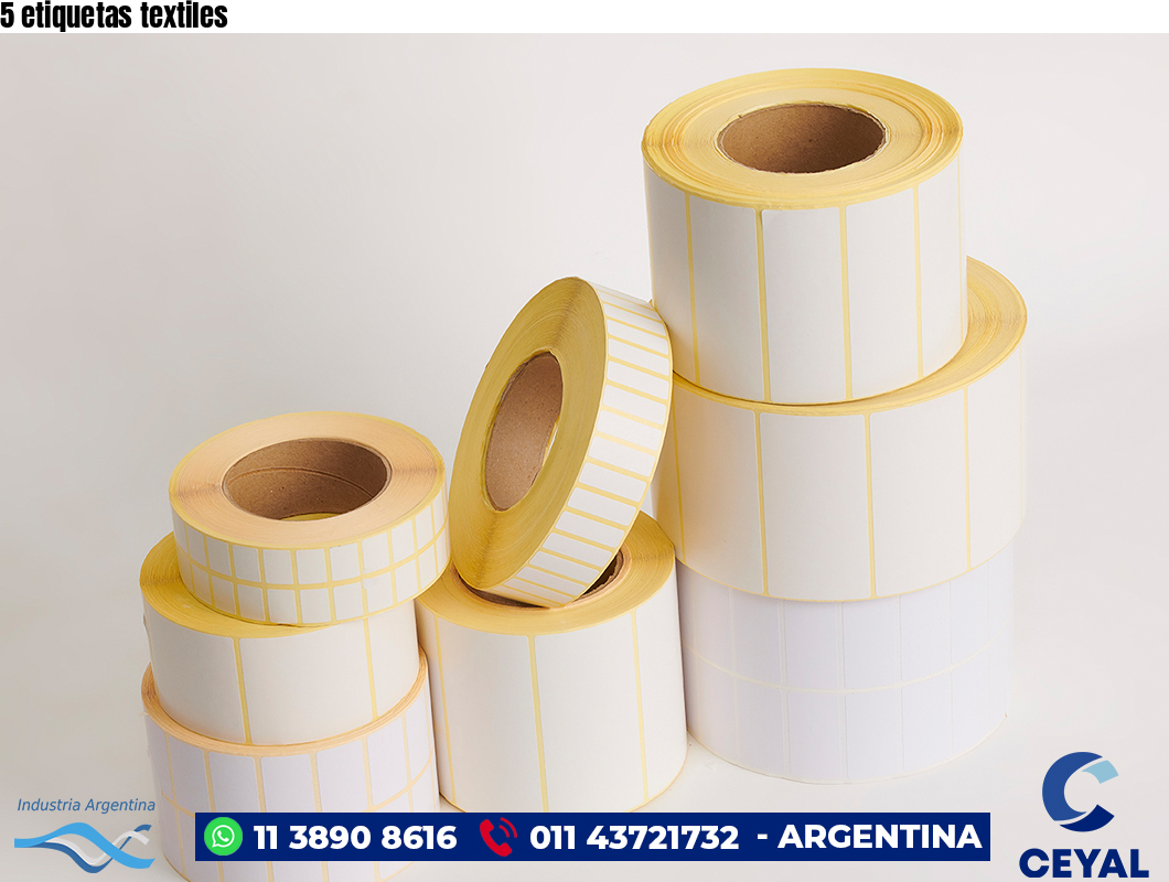 5 etiquetas textiles