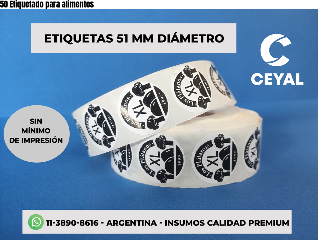 50 Etiquetado para alimentos