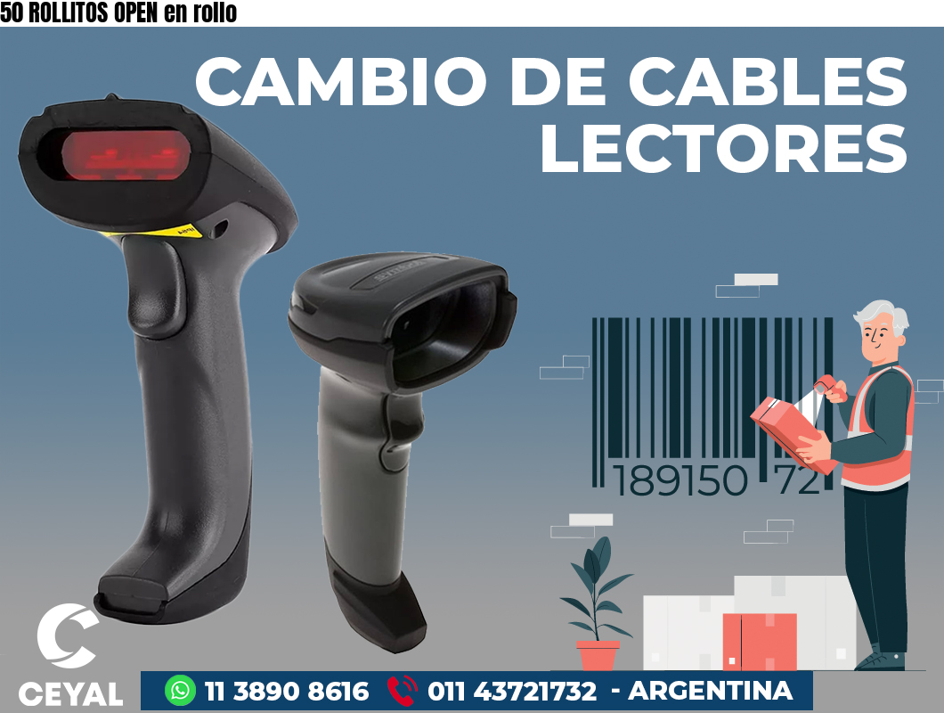 50 ROLLITOS OPEN en rollo