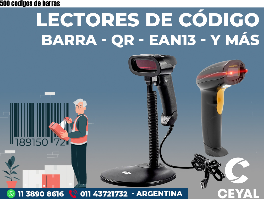 500 codigos de barras