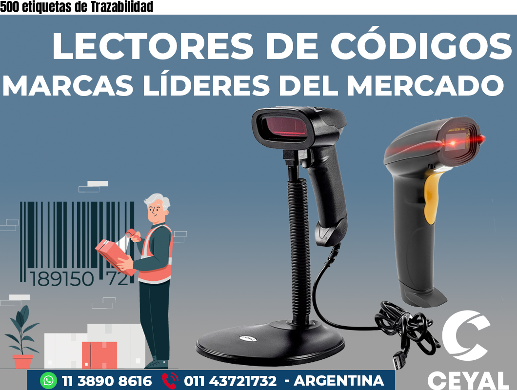 500 etiquetas de Trazabilidad