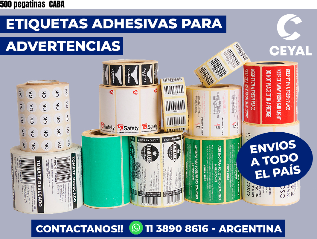 500 pegatinas  CABA