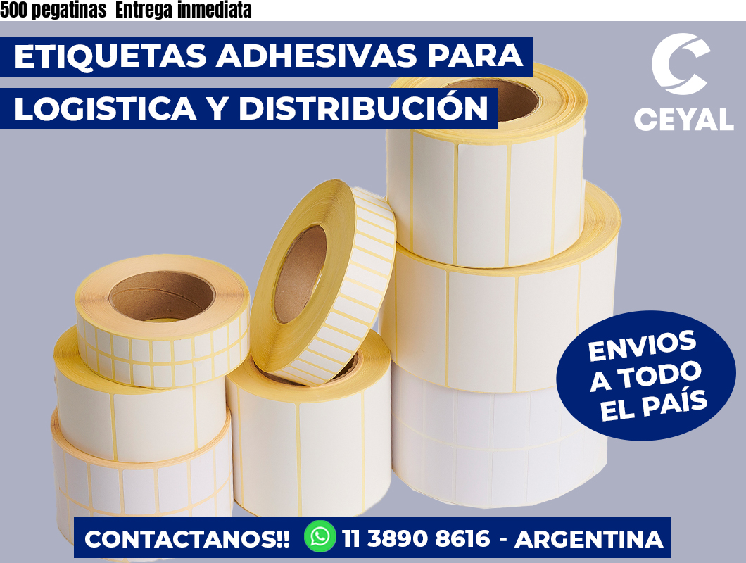 500 pegatinas  Entrega inmediata
