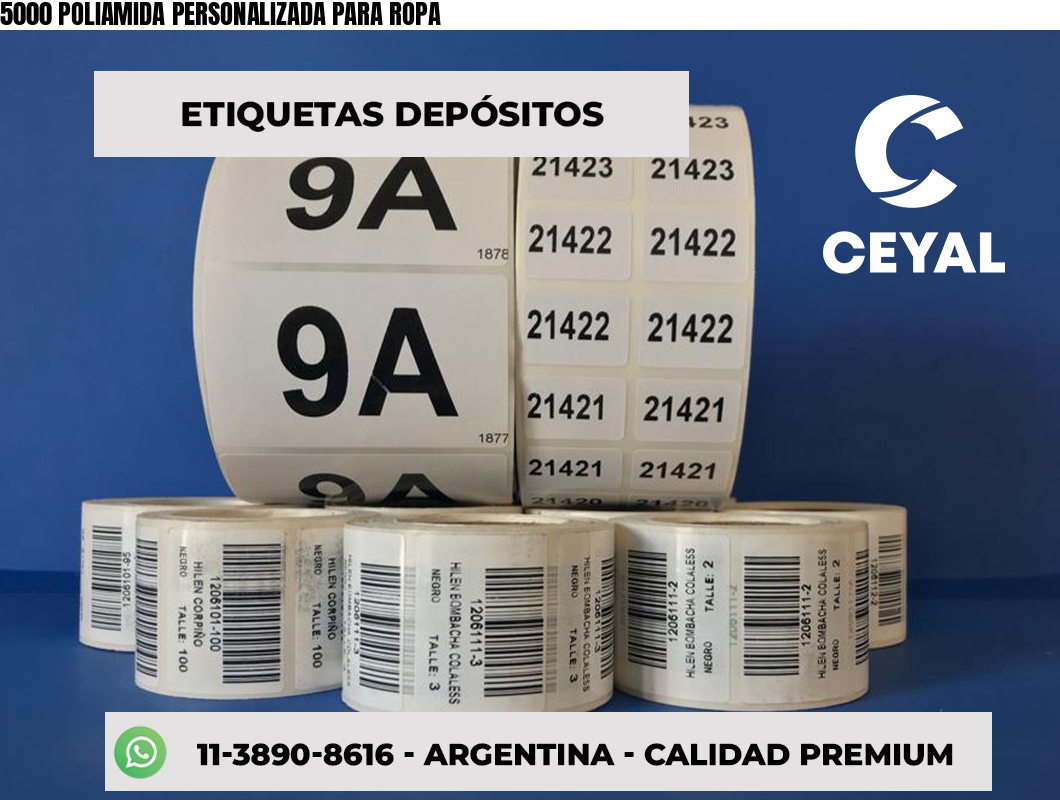 5000 POLIAMIDA PERSONALIZADA PARA ROPA