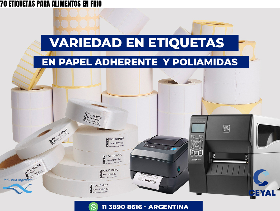 70 ETIQUETAS PARA ALIMENTOS EN FRIO