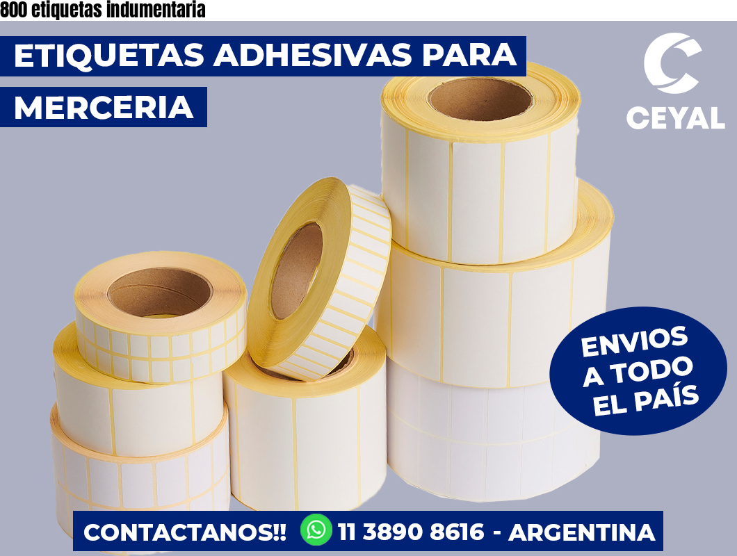 800 etiquetas indumentaria