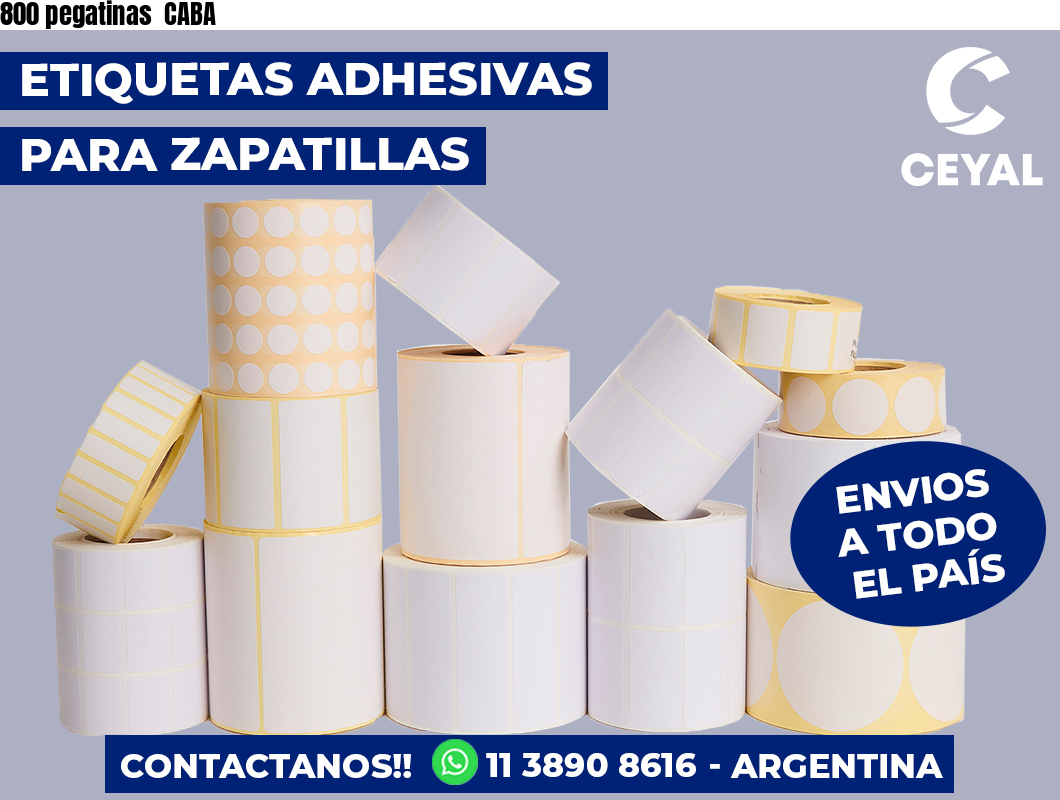 800 pegatinas  CABA