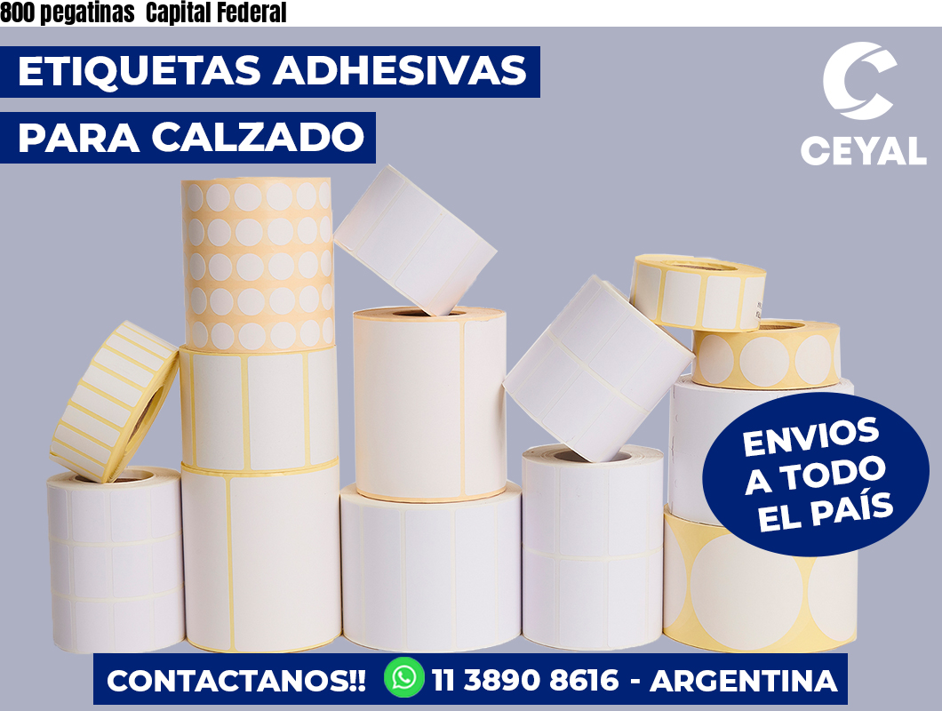 800 pegatinas Capital Federal