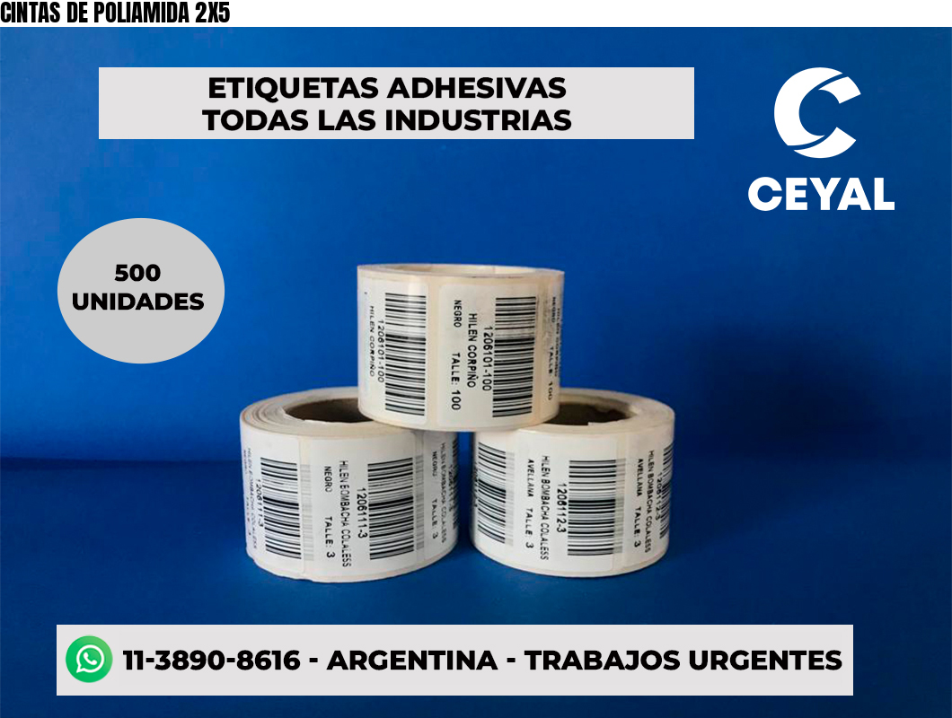 CINTAS DE POLIAMIDA 2X5