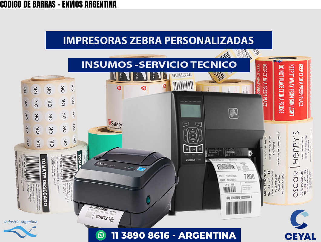 CÓDIGO DE BARRAS – ENVÍOS ARGENTINA