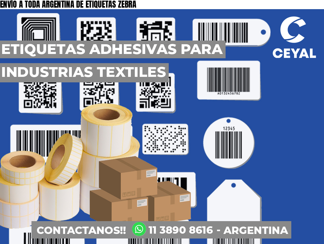 ENVÍO A TODA ARGENTINA DE ETIQUETAS ZEBRA