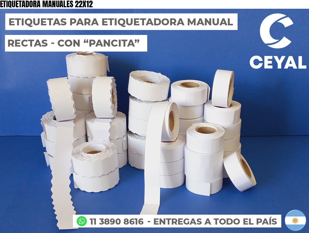 ETIQUETADORA MANUALES 22X12