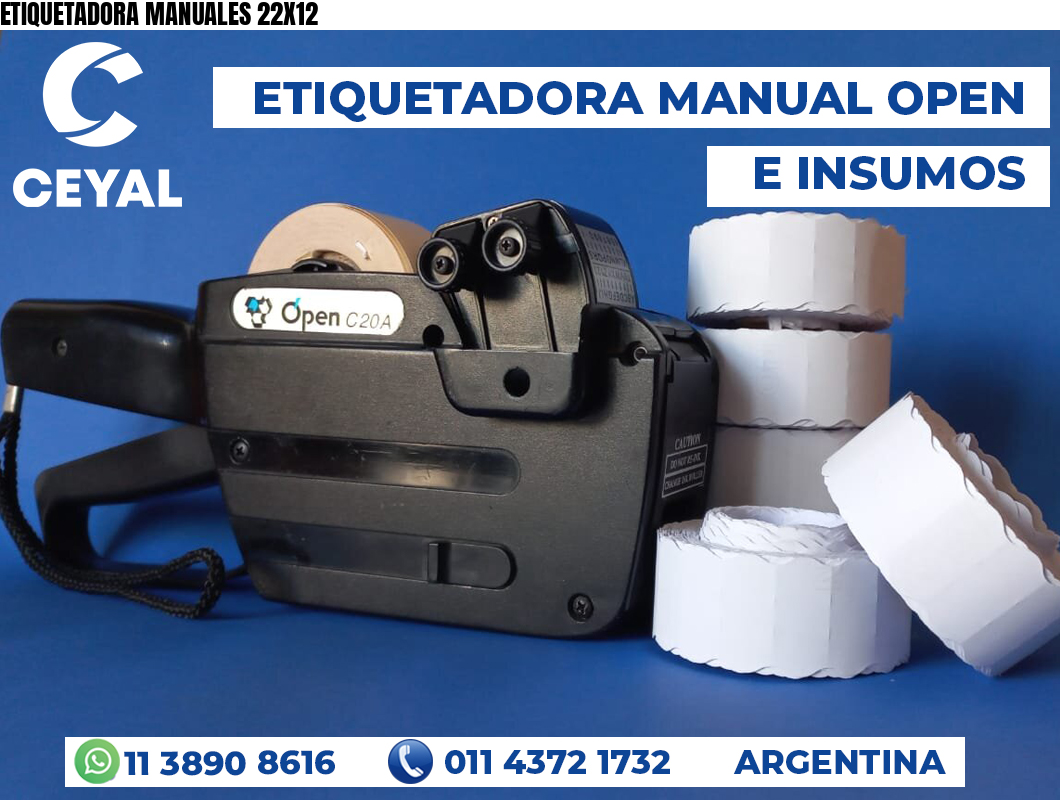 ETIQUETADORA MANUALES 22X12