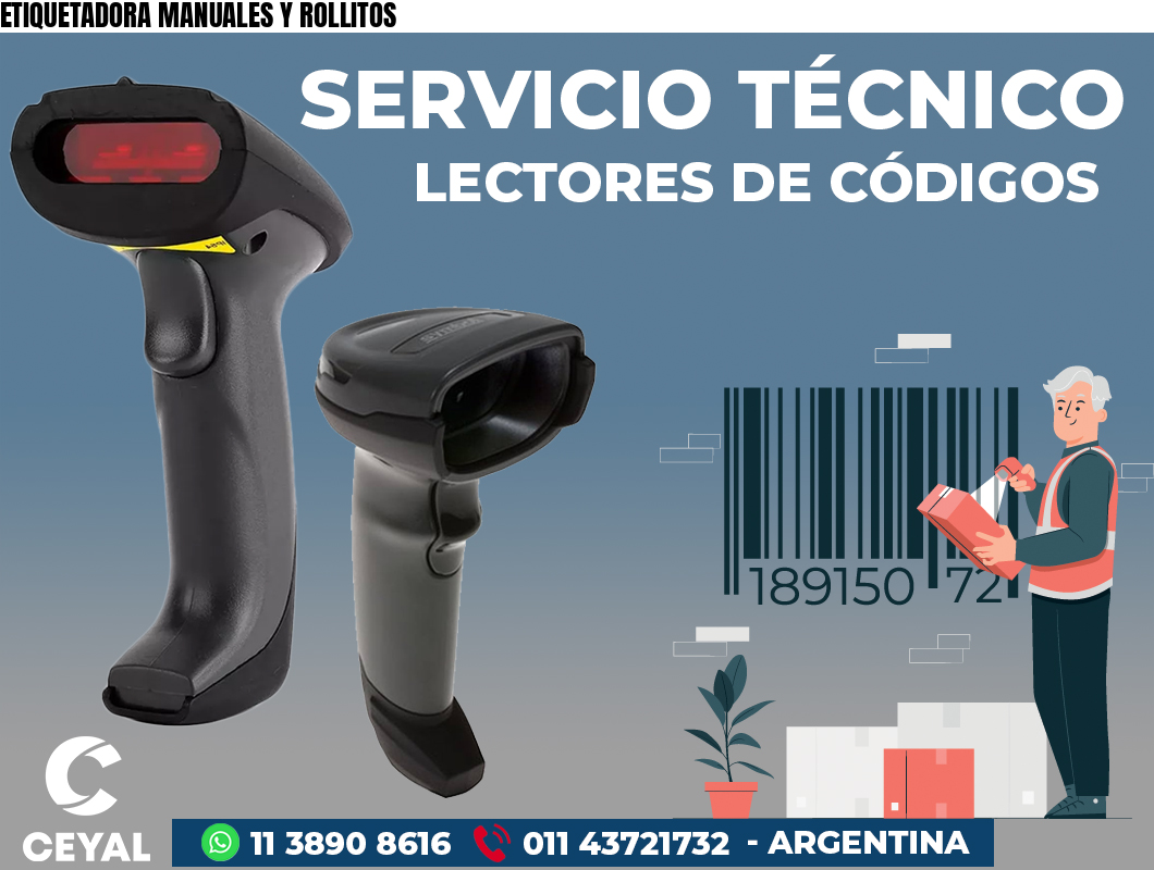 ETIQUETADORA MANUALES Y ROLLITOS