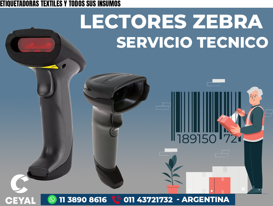 ETIQUETADORAS TEXTILES Y TODOS SUS INSUMOS