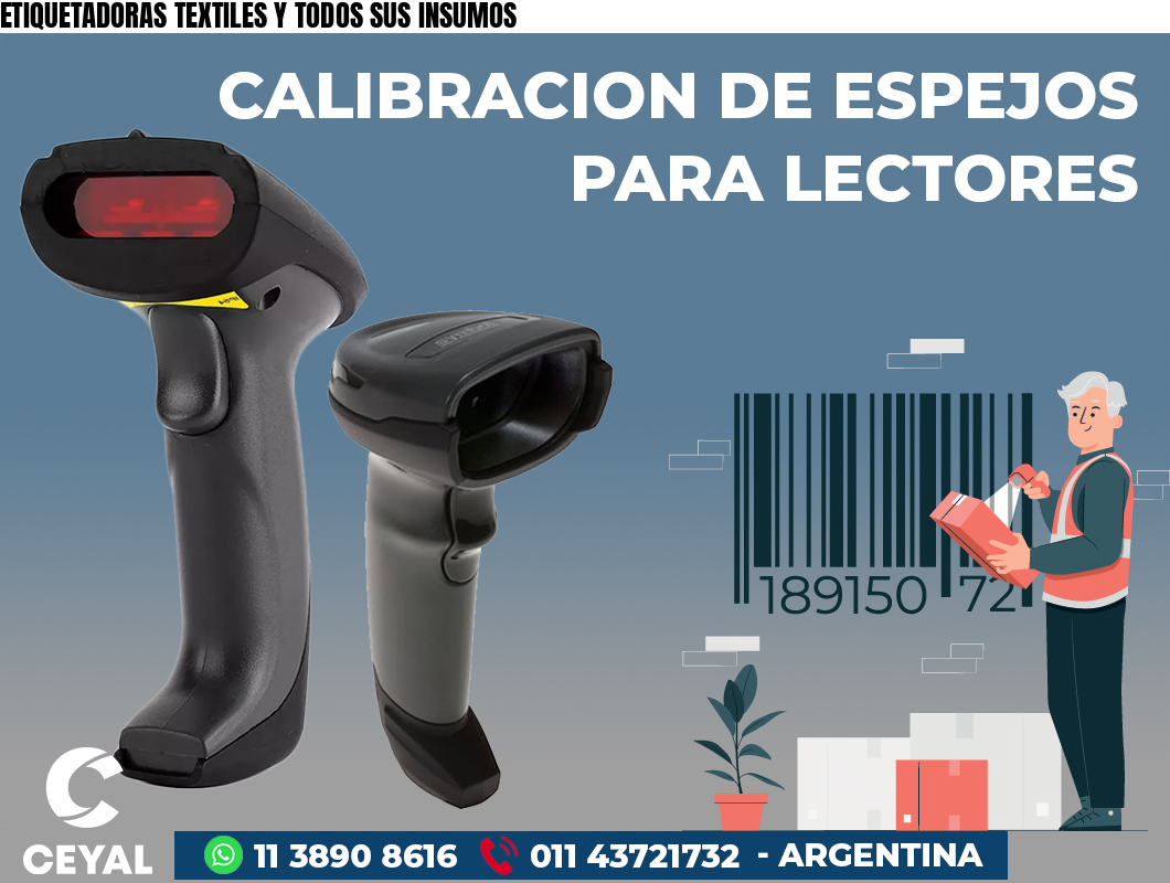 ETIQUETADORAS TEXTILES Y TODOS SUS INSUMOS