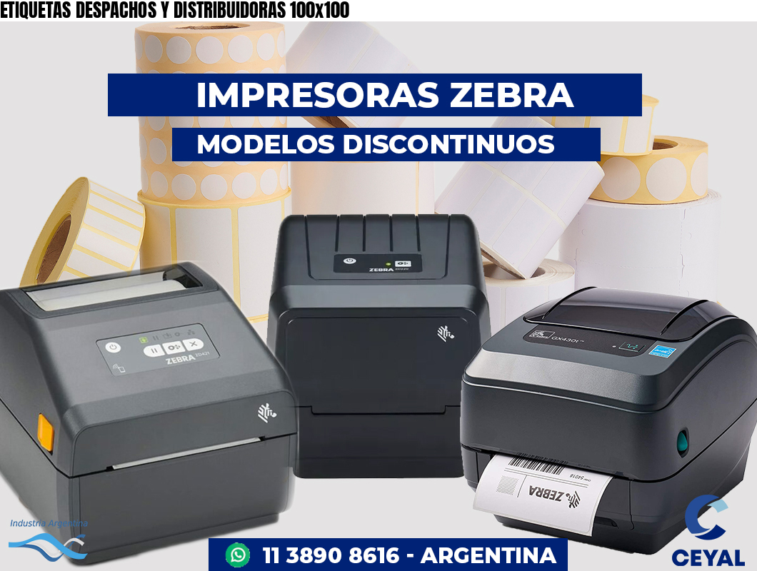 ETIQUETAS DESPACHOS Y DISTRIBUIDORAS 100x100