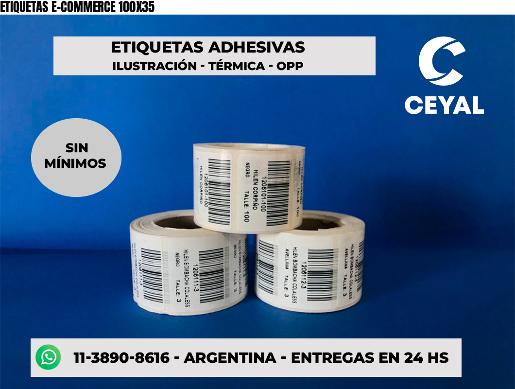 ETIQUETAS E-COMMERCE 100X35