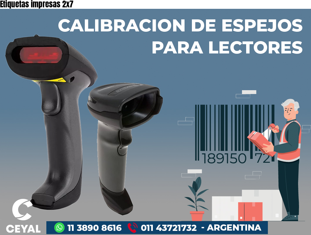 Etiquetas impresas 2x7