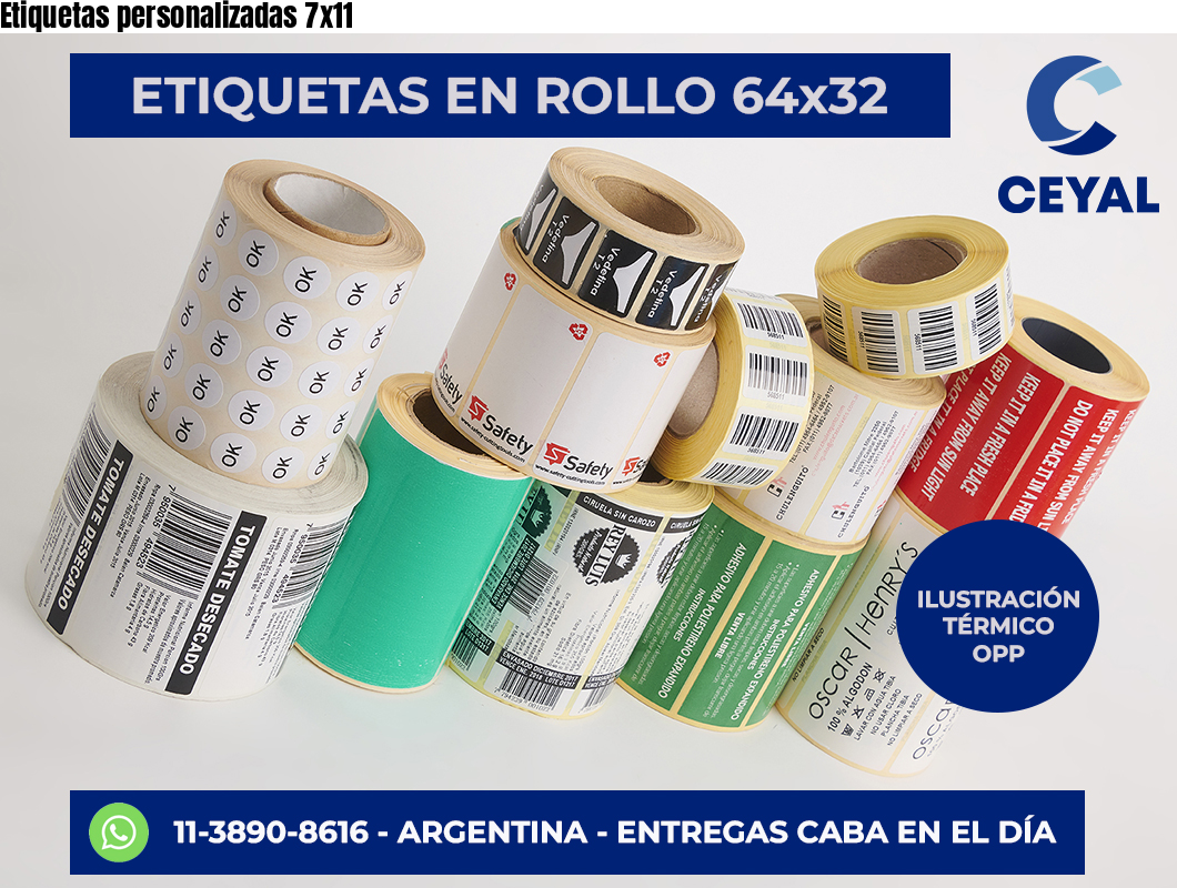 Etiquetas personalizadas 7×11
