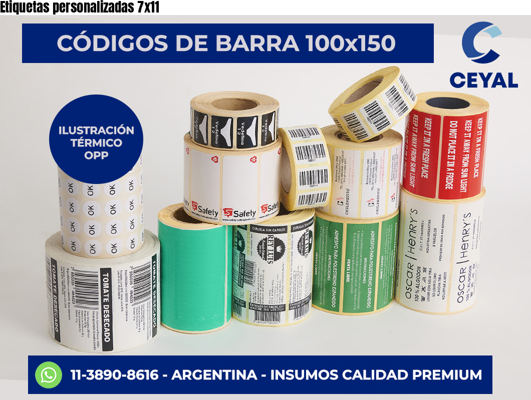 Etiquetas personalizadas 7×11