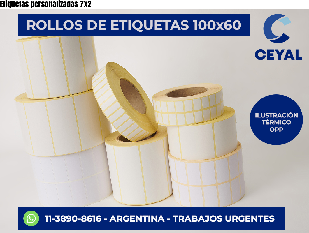 Etiquetas personalizadas 7×2