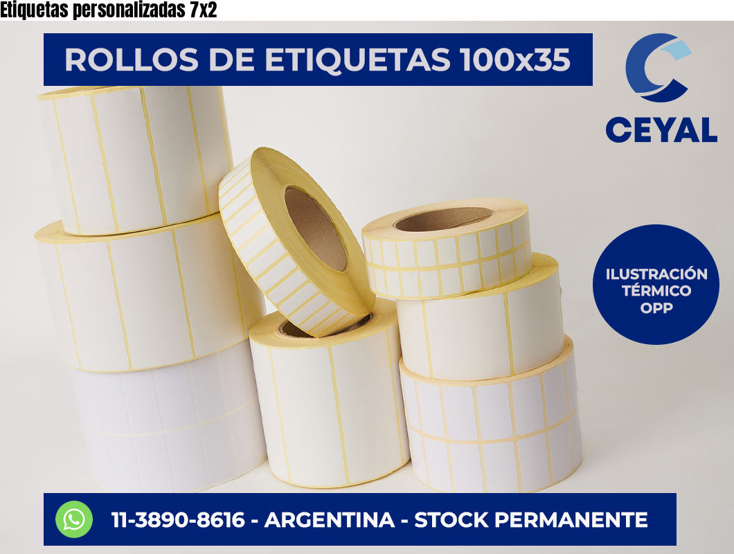 Etiquetas personalizadas 7×2
