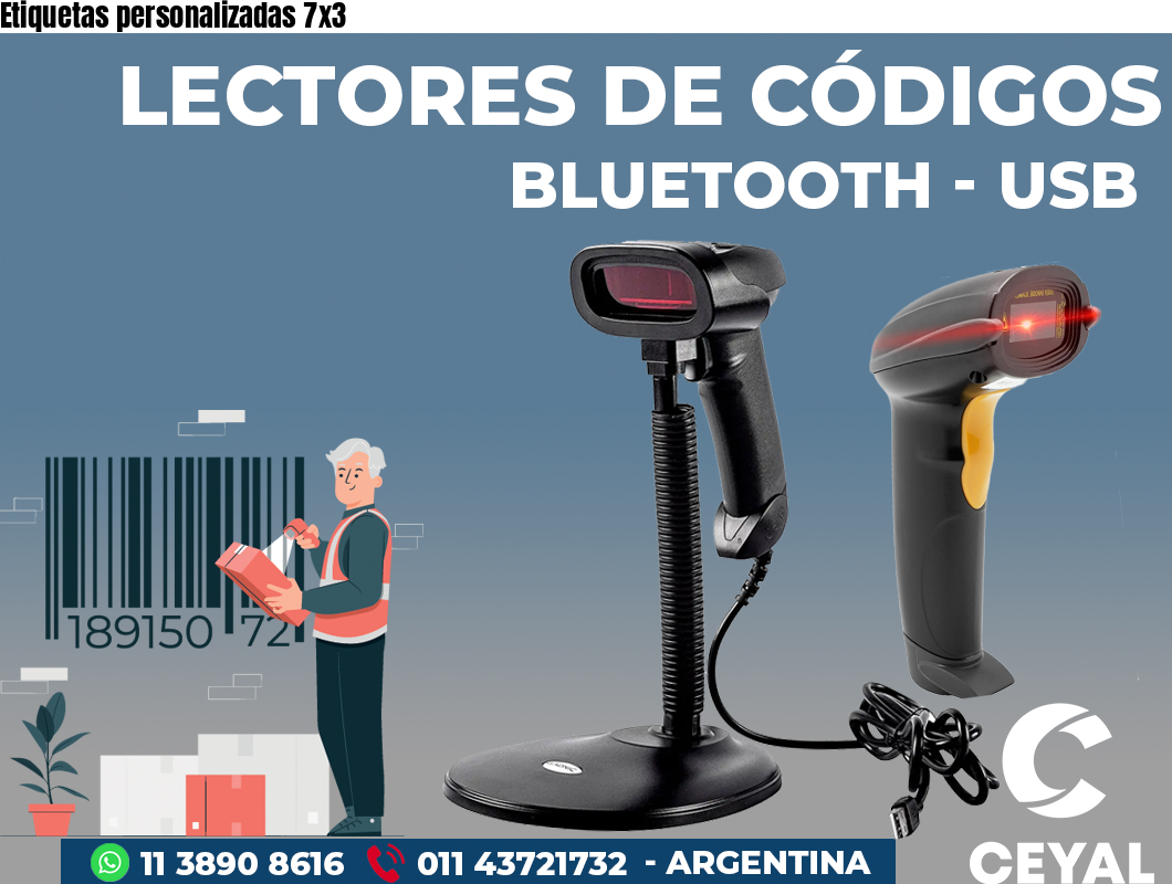 Etiquetas personalizadas 7x3