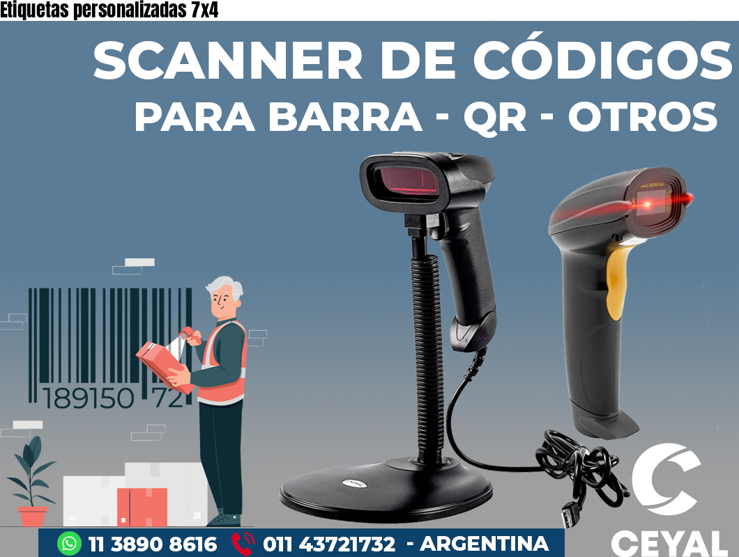 Etiquetas personalizadas 7x4