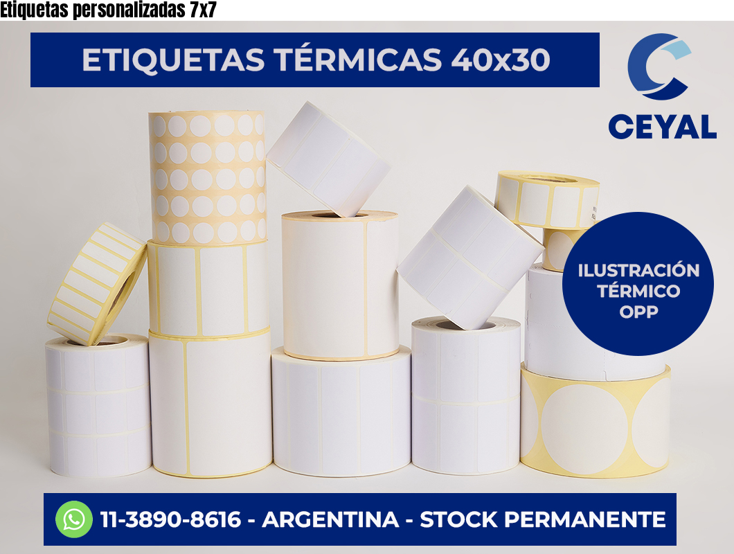 Etiquetas personalizadas 7×7