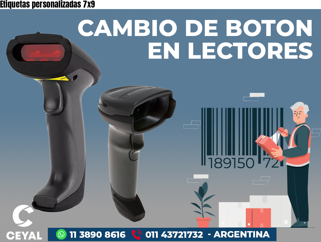 Etiquetas personalizadas 7x9 