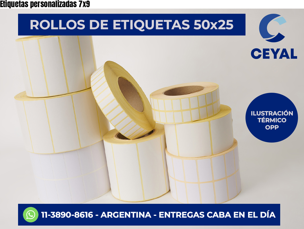 Etiquetas personalizadas 7×9