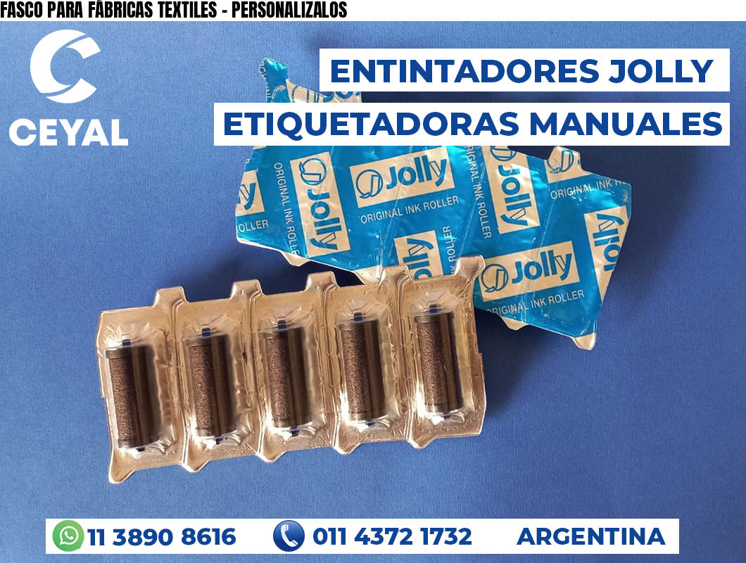 FASCO PARA FÁBRICAS TEXTILES - PERSONALIZALOS