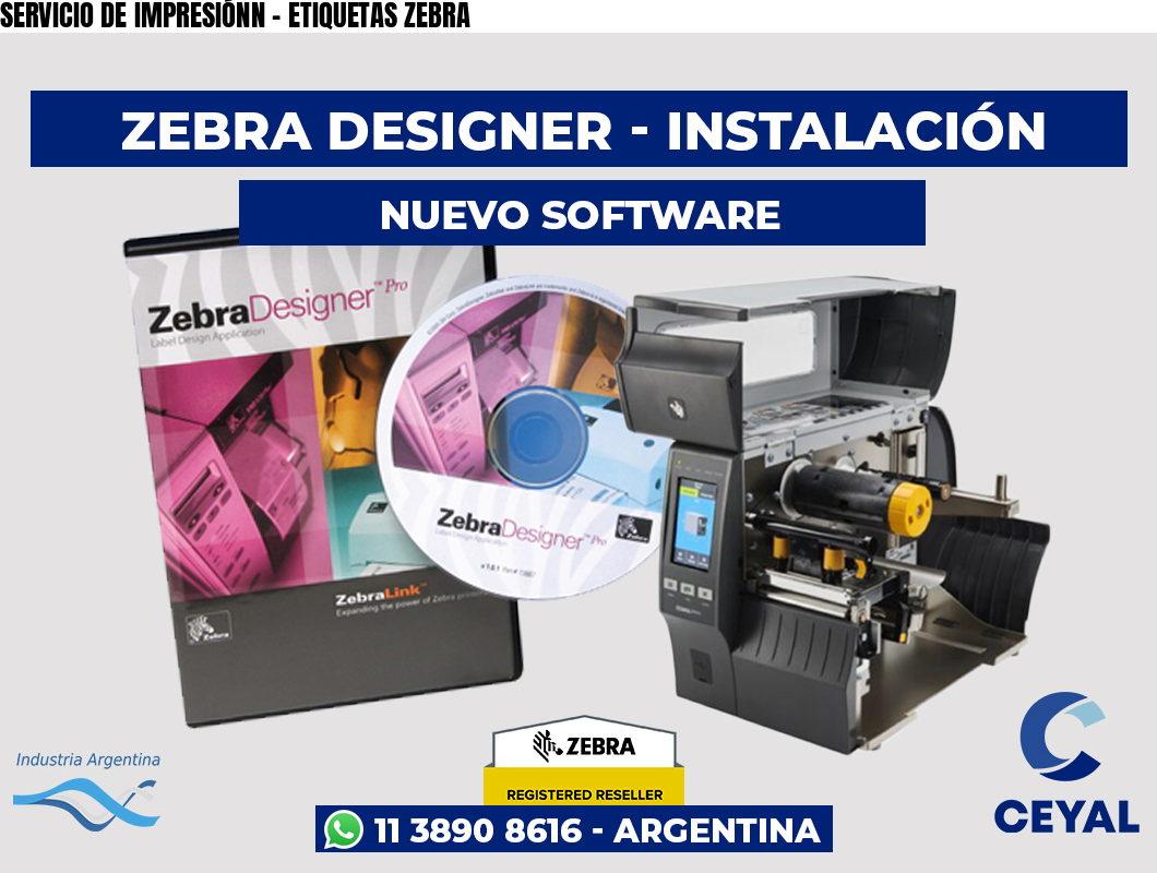 SERVICIO DE IMPRESIÓNN - ETIQUETAS ZEBRA