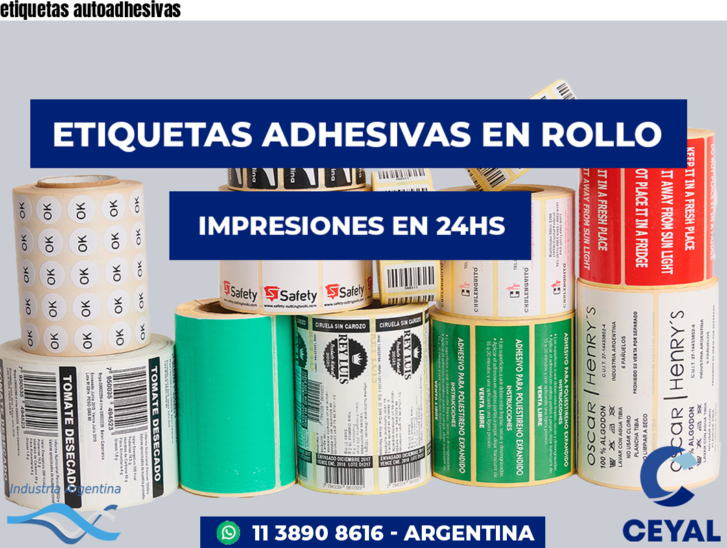 etiquetas autoadhesivas